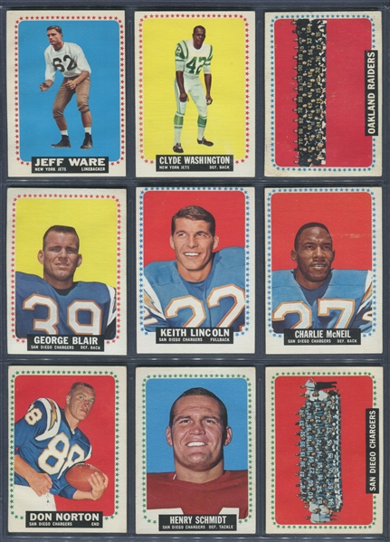 1964 Topps Football Starter Set (54/176)