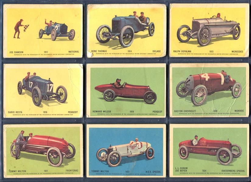 1950's V338-2 Parkhurst Indianapolis 500 Near Complete Set of (32/50) Cards