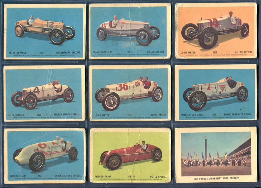 1950's V338-2 Parkhurst Indianapolis 500 Near Complete Set of (32/50) Cards