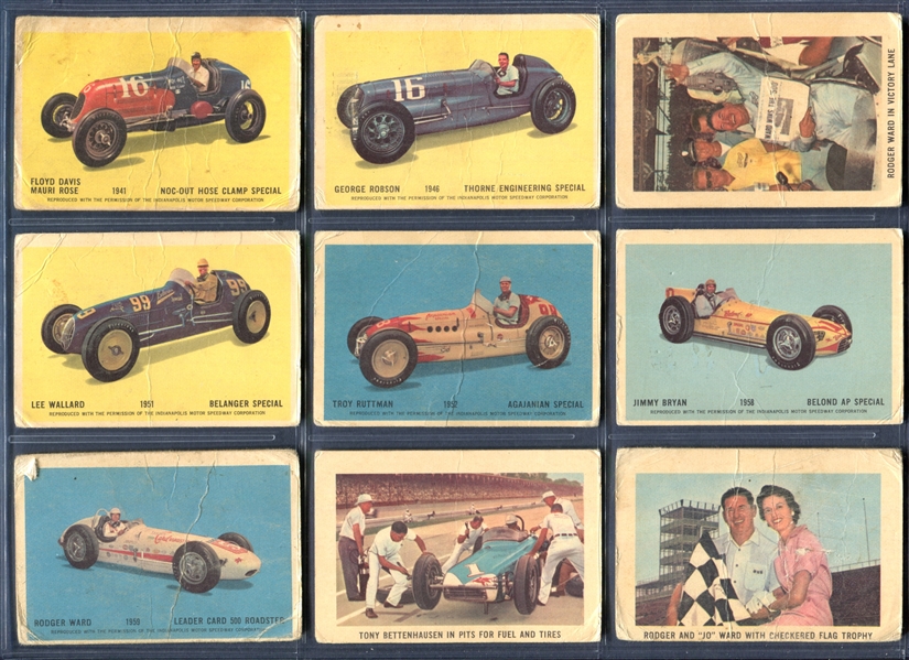 1950's V338-2 Parkhurst Indianapolis 500 Near Complete Set of (32/50) Cards