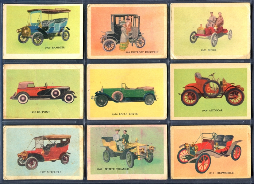 V339-16 Parkhurst Antique Autos Lot of (27) Cards