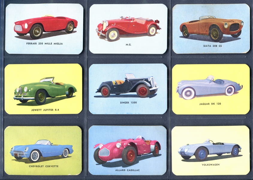 F77 Hood Ice Cream Sports Cars Lot of (21) Cards