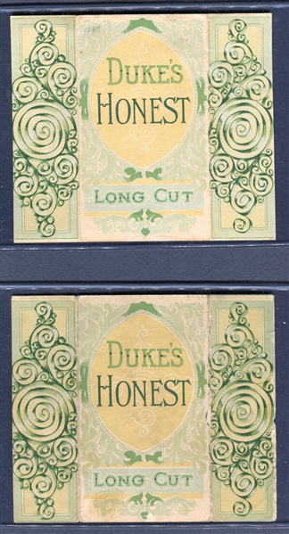 N96 Duke Honest Long Cut Actress Folders Lot of (7) Cards