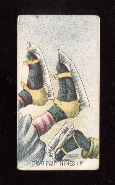 N324 S. F. Hess Terms of Poker Illustrated Two Pair Nines Up