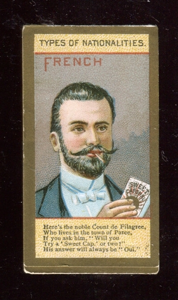 N240 Kinney Types of Nationalities French Type Card