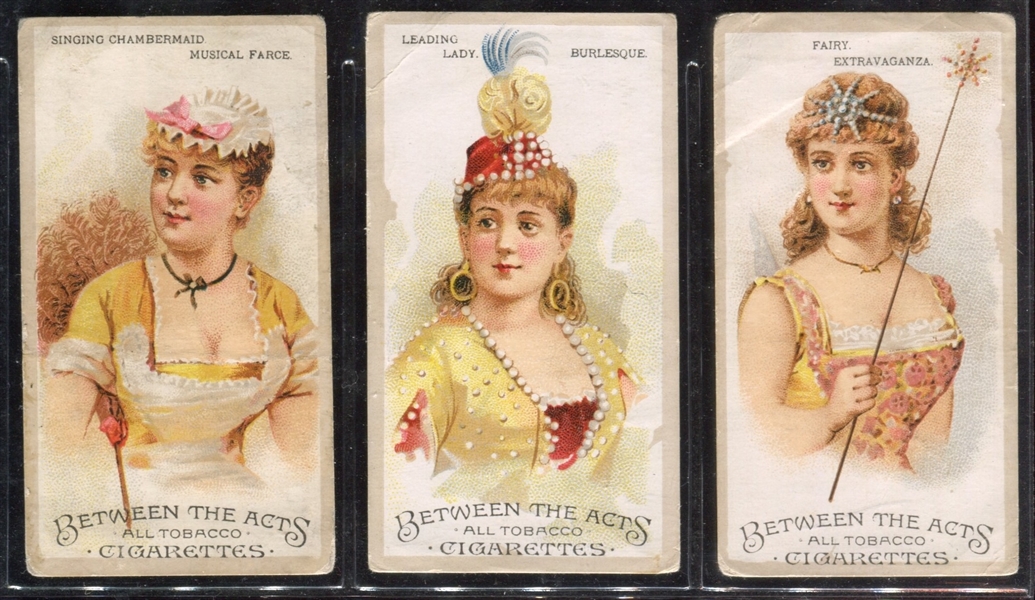 N348 Hall's Theatrical Types Lot of (3) Cards