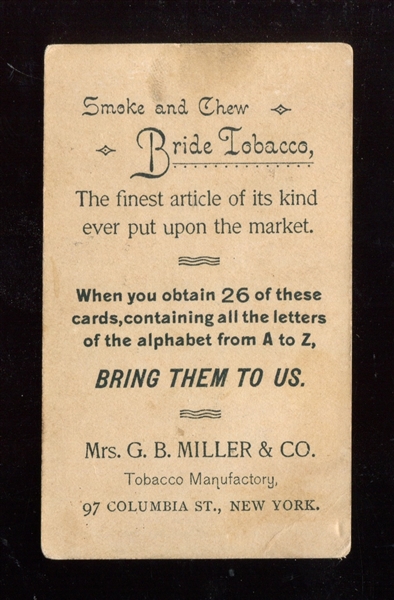 N477 Mrs. Miller Alphabet Cards B Type Card
