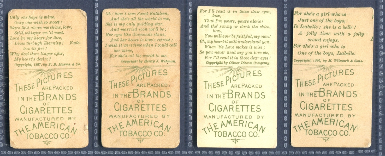 T410 American Tobacco Company Lot of (4) Cards