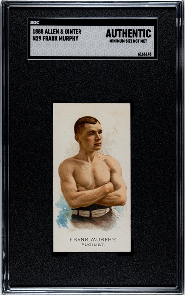 N29 Allen & Ginter World's Champions (2nd Series) Frank Murphy SGC-Graded