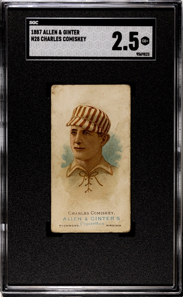 N28 Allen & Ginter World's Champions (1st Series) Charles Comiskey SGC2.5 Good+