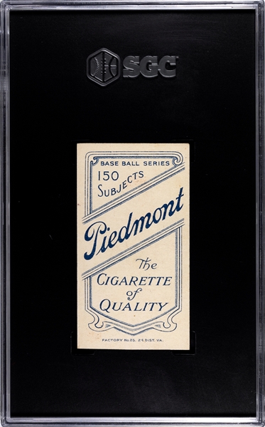 1909 T206 Piedmont Cigarettes Dode Criss SGC-Graded