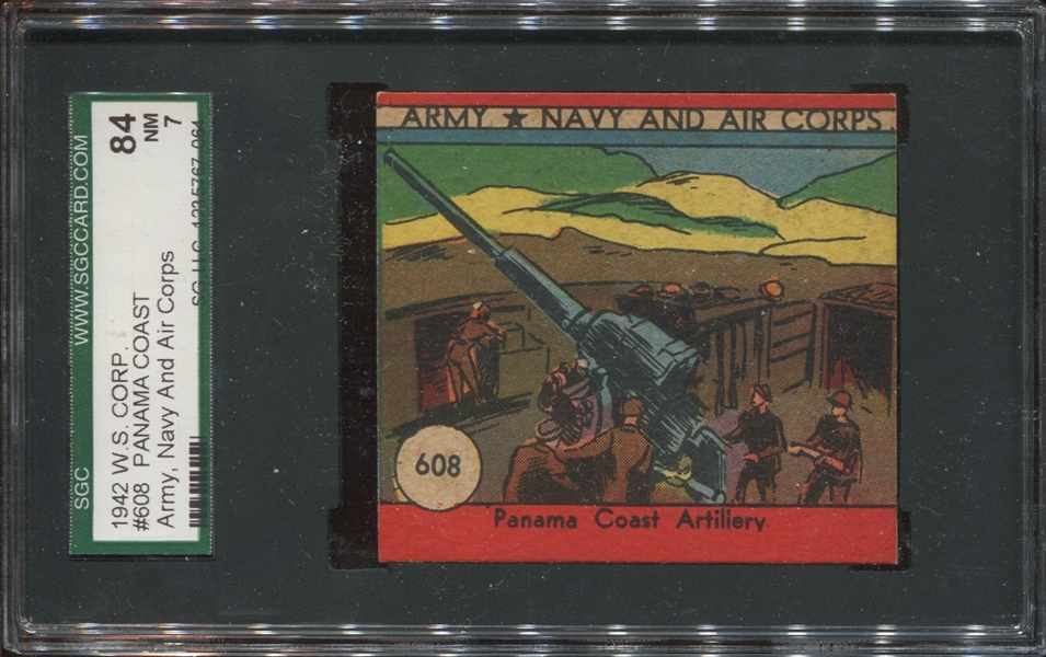 R18 W.S. Corp Army Navy Air Corps #608 Panama Coast SGC7 NM