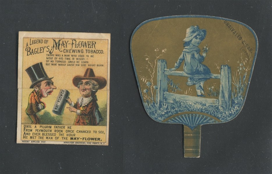 Interesting Pair of Trade Cards - Mechanical and Die Cut