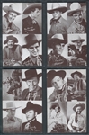 1950s Exhibit 4-in-1 Western Stars Lot of (18) Cards