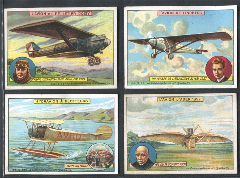 1930's French Aviation Complete Set of (12) Cards