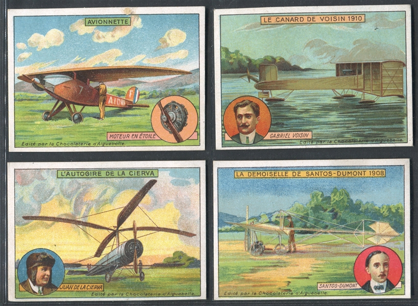 1930's French Aviation Complete Set of (12) Cards