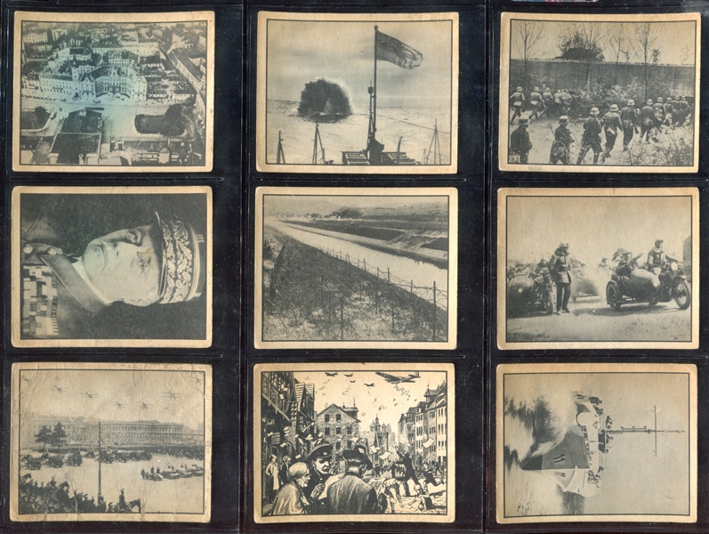 R165 Gum Inc War News Pictures Lot of (73) Cards