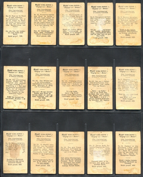 1910's Rich's Chinese Trades Complete Set of (48) Cards