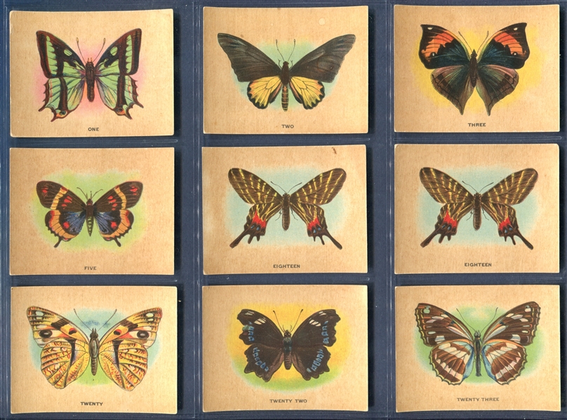 FC2 Harry Horne Butterflies Lot of (24) Cards