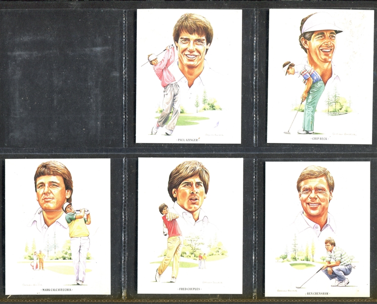 1991 Imperial (UK) American Golfers Complete Set of (20) With PSA-Graded