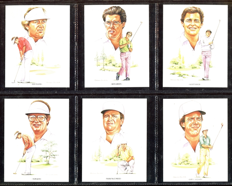 1991 Imperial (UK) American Golfers Complete Set of (20) With PSA-Graded