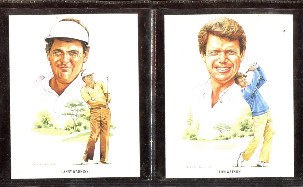 1991 Imperial (UK) American Golfers Complete Set of (20) With PSA-Graded