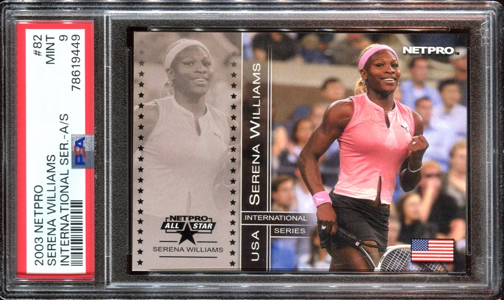 2003 Netpro International Series Serena Williams #82 PSA9 Mint