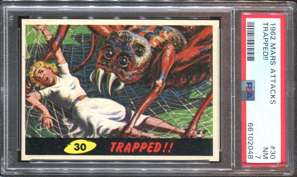 1962 Topps Mars Attacks #30 Trapped PSA7 NM