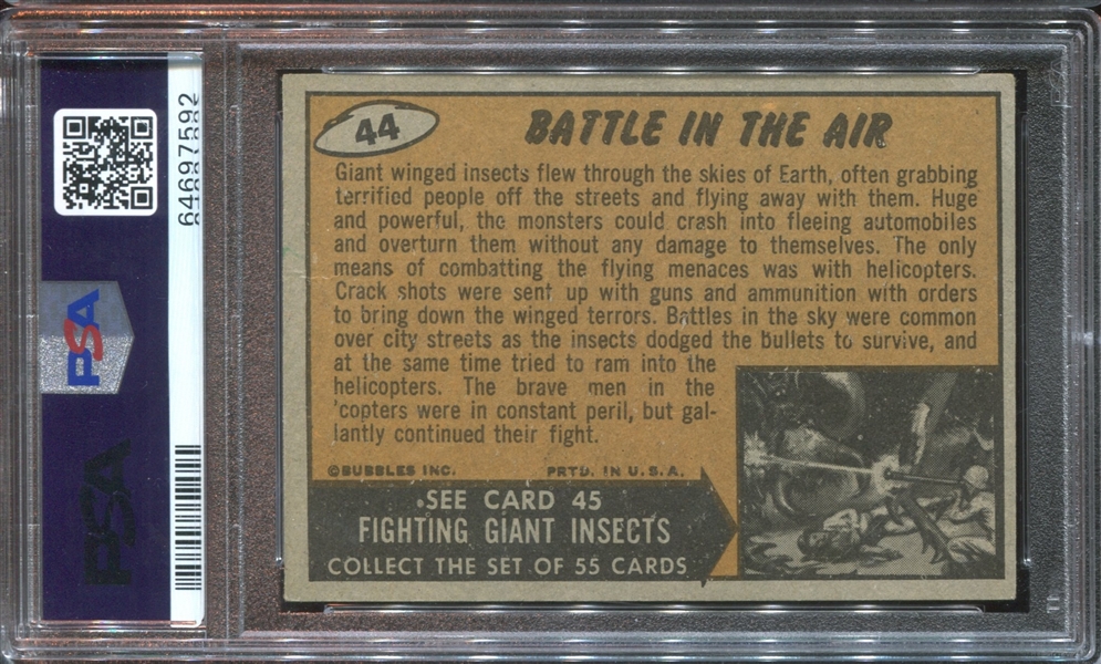 1962 Topps Mars Attacks #44 Battle in the Air PSA6 EX-MT