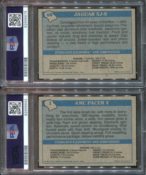 1977 Topps Autos of '77 Lot of (15) PSA-Graded Cards