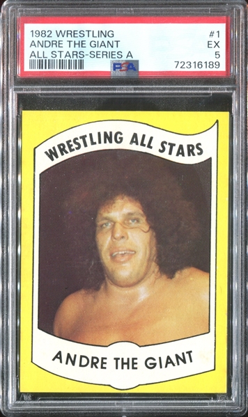 1982 Wrestling All Stars (Series A) #1 Andre The Giant PSA5 EX