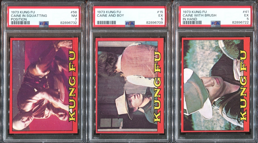 1973 Topps Kung Fu Lot of (6) PSA-Graded Cards