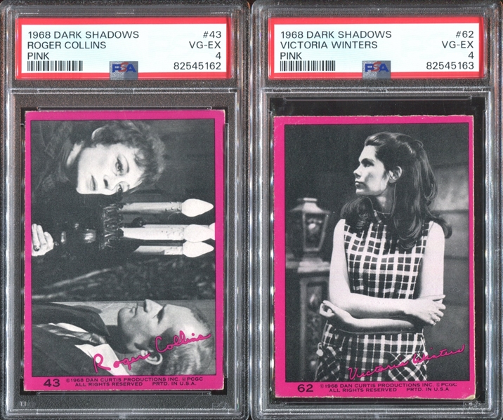 1968 Dark Shadows Lot of (8) PSA-Graded Cards