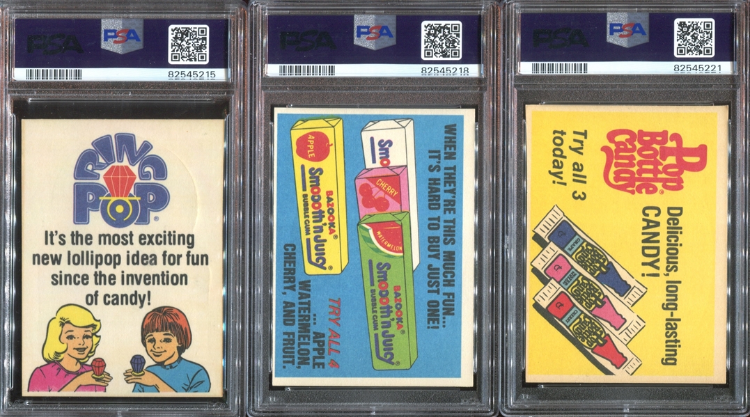 1979 Topps Alien Stickers Lot of (6) PSA-Graded Cards