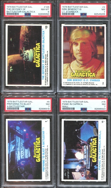 1978 Topps Battlestar Galactica Lot of (19) PSA-Graded Cards