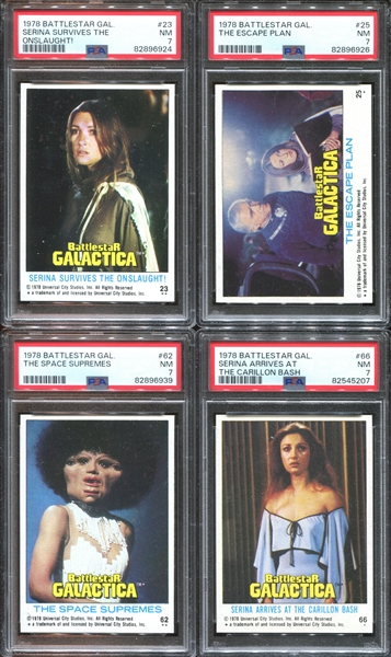 1978 Topps Battlestar Galactica Lot of (19) PSA-Graded Cards