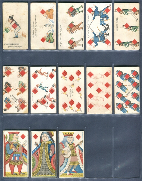 N219 Kinney Cigarettes Harlequin (1st Series) Complete Set of (52) Cards
