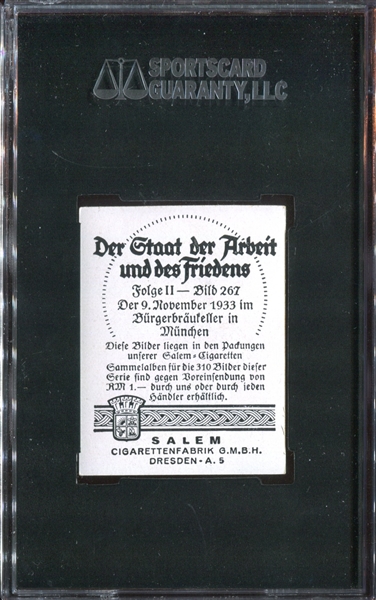1930's Salem Cigarettes (German) #267 Adolf Hitler SGC80 EX-MT