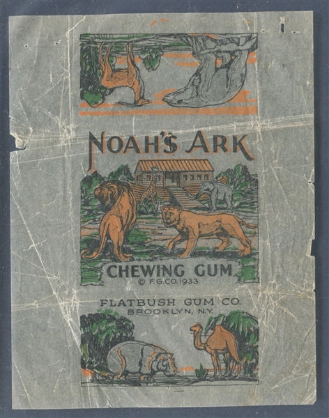 R100 Flatbush Gum Noah's Ark Wrapper