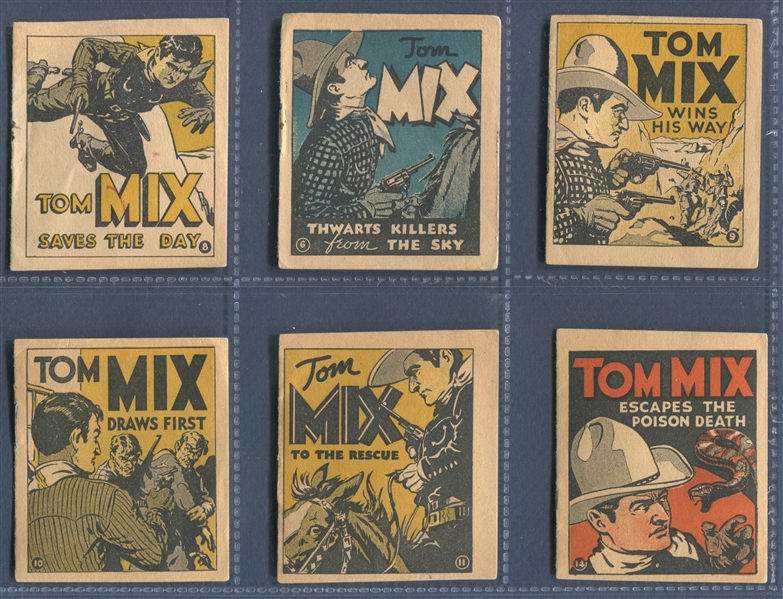 R151 National Chicle Tom Mix Booklets Lot of (12)