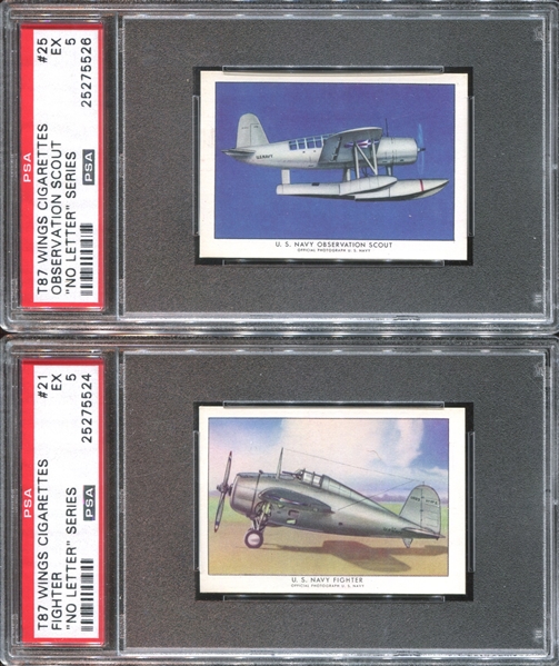 T87 Wings Lot of (8) PSA-Graded Cards with PSA9