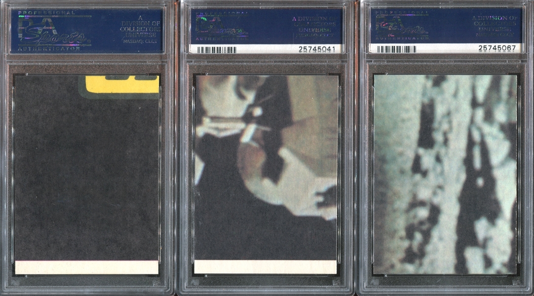 1976 Donruss Space: 1999 Lot of (7) PSA-Graded Cards with PSA9's