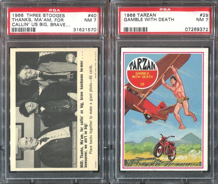Mixed Lot of (4) PSA-Graded 1960's Gum Cards