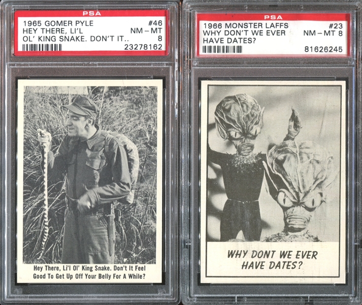 Mixed Lot of (4) PSA-Graded 1960's Gum Cards