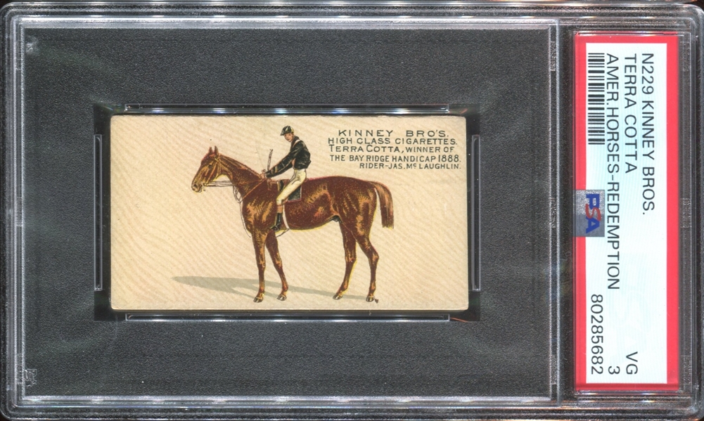 N229 Kinney American Horses (Redemption Back) Terra Cotta PSA3 VG