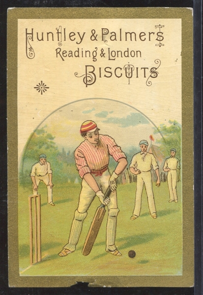1890's Huntley & Palmer's Biscuits Sport Trade Cards - Cricket VERY TOUGH