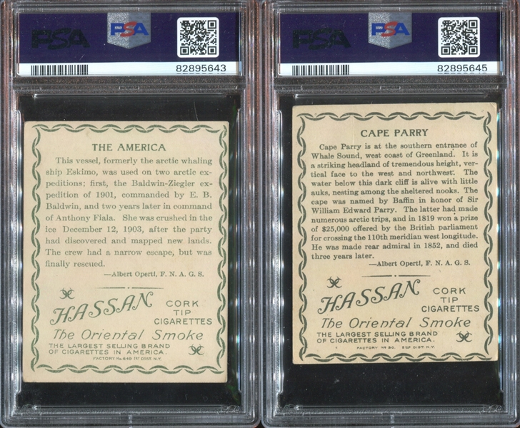 T30 Hassan Arctic Series Lot of (10) PSA-Graded Cards