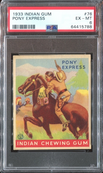 R73 Goudey Indian Gum #76 Pony Express PSA6 EX-MT