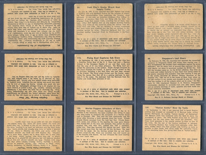 Mixed 1930's R War-Themed Lot of (36) Cards