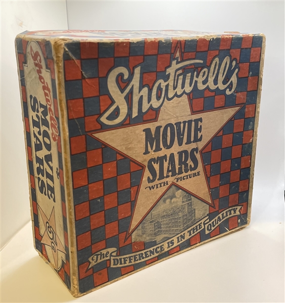 Fantastic 1920's Shotwell Movie Stars Candy Box
